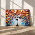 Vibrant Tree of Life Canvas Wall Art | Colorful Abstract Nature