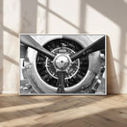 Vintage Airplane Wall Art Canvas Print