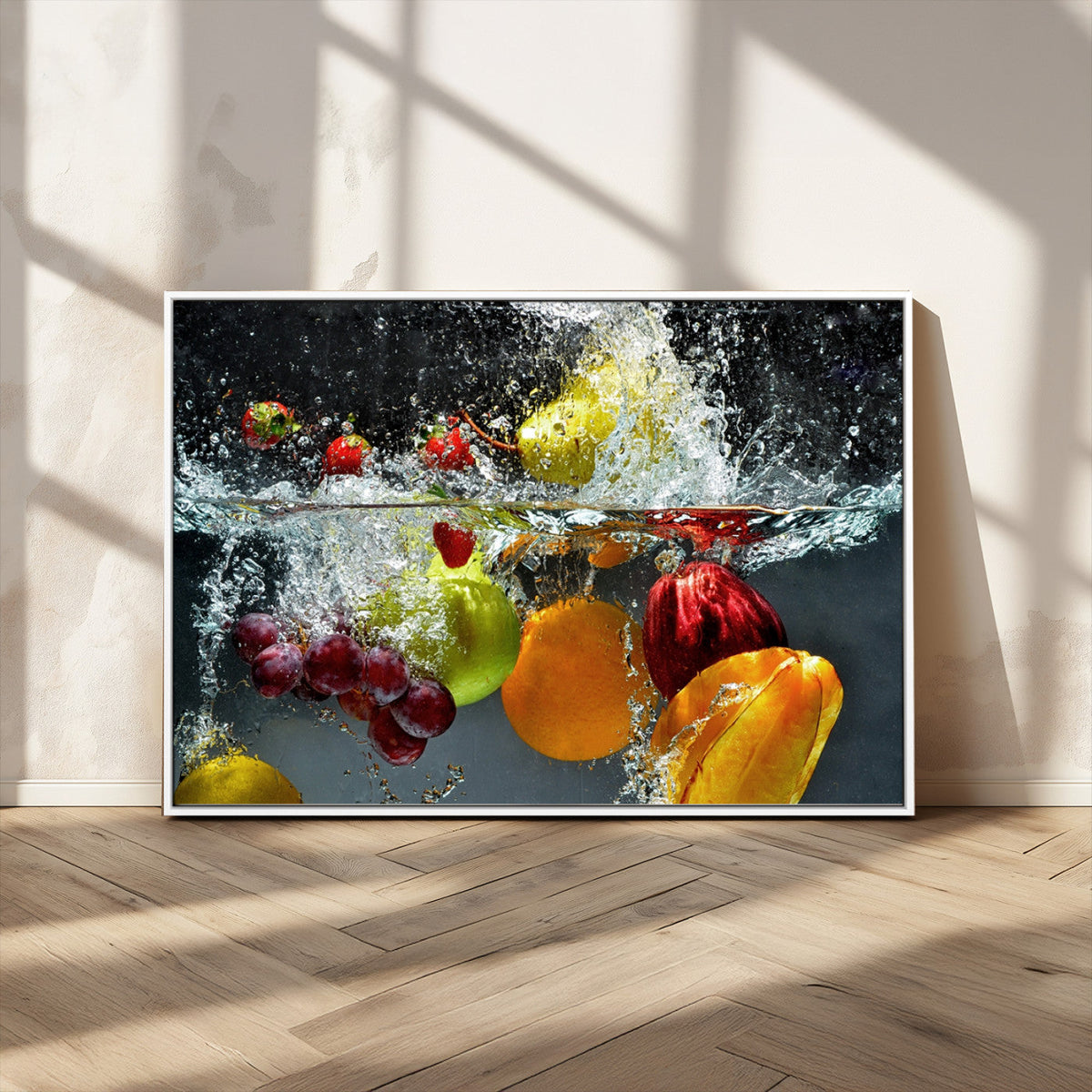 Kitchen Vegetables World Wall Art Canvas Print