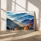 Mountains Forest Autumn Wall Art Canvas Print