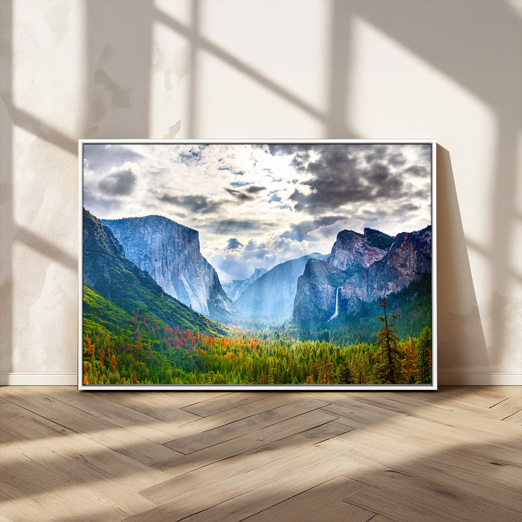 Yosemite Park Half Dome 3 Panel Canvas Print | Large Giclée Landscape Wall Art