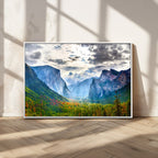 Yosemite Park Half Dome 3 Panel Canvas Print | Large Giclée Landscape Wall Art