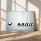 Newton's Cradle Wall Art Canvas Print | Framed Newton Cradle Wall Art