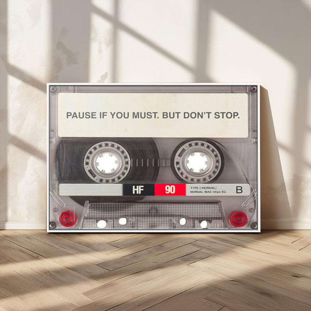 Music Cassette Iconic Wall Art Canvas Print