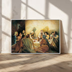 Last Supper Wall Art Canvas Print, Framed Jesus Painting Art