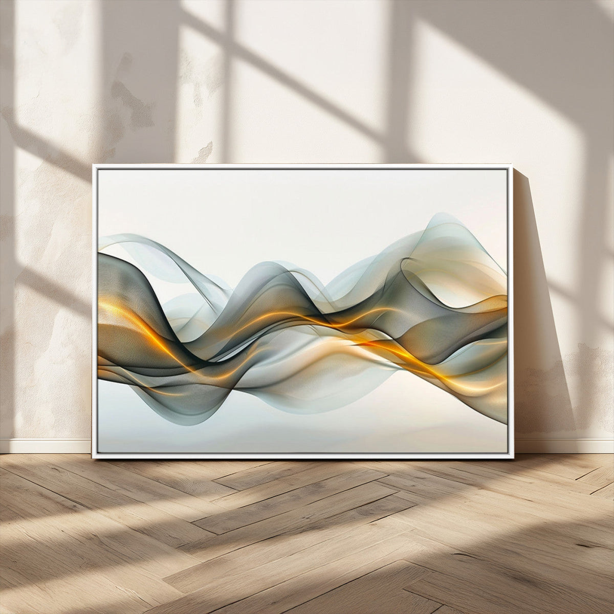 Abstract Wave Canvas Wall Art | Fluid Contemporary Elegance in Motion