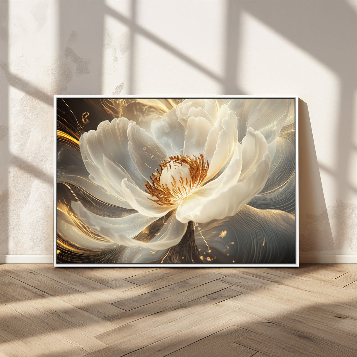 Abstract Floral Wall Art Canvas Print