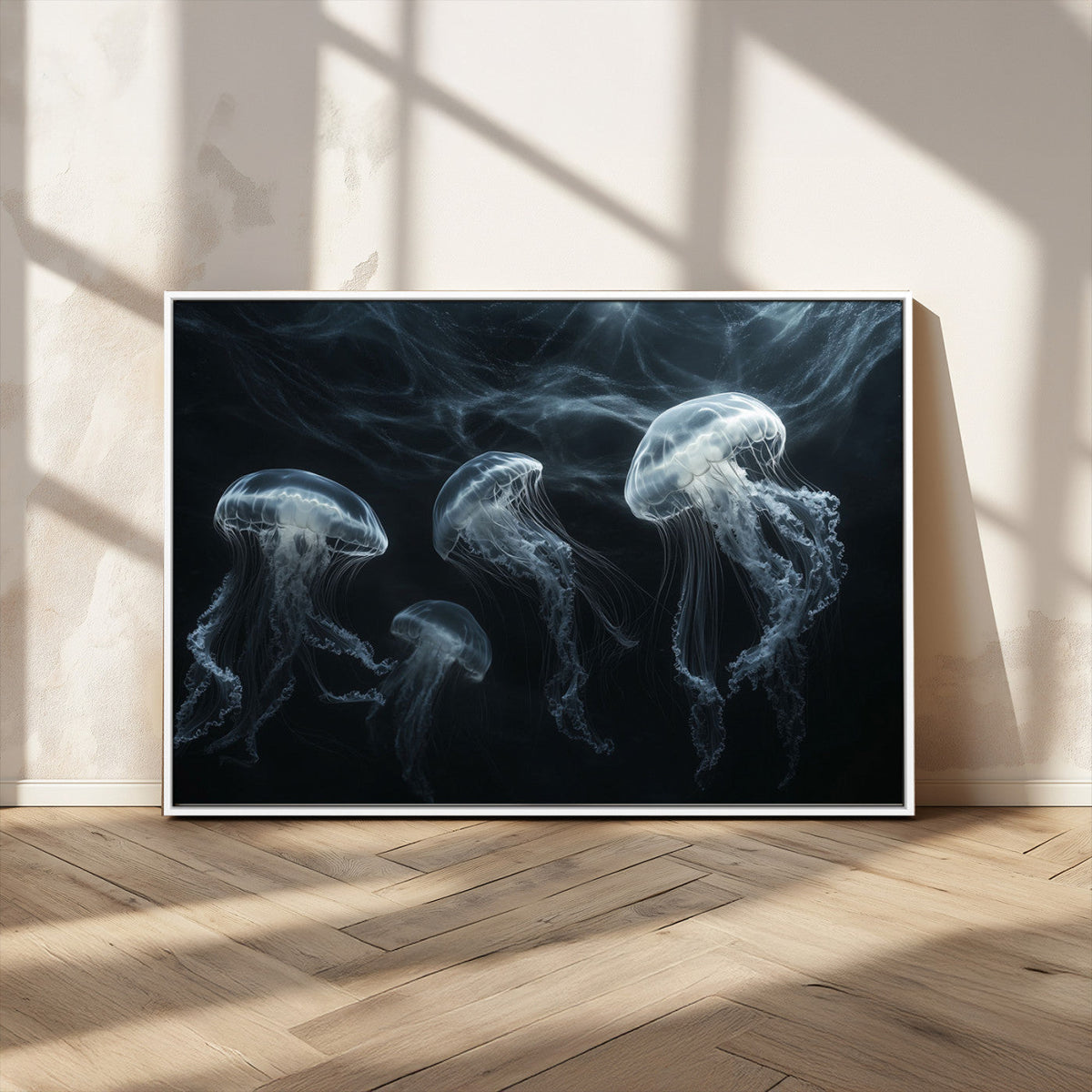 Jellyfish Wall Art Canvas Print, Elegant Wall Decor
