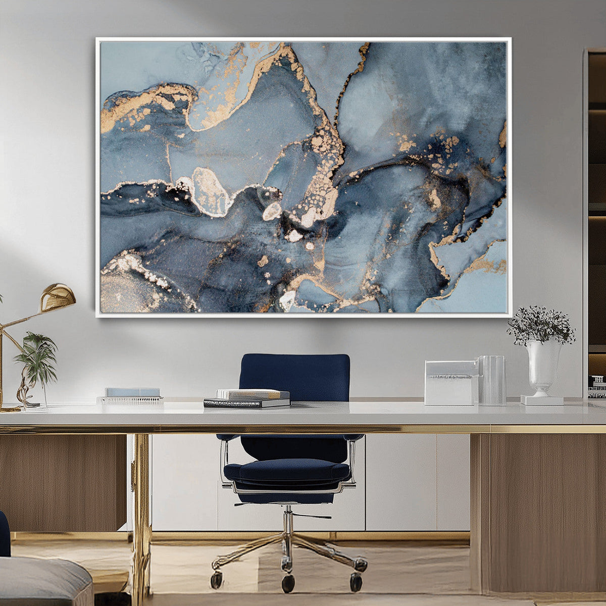 Multipanel Marble Fluid Effect Wall Art Abstract Canvas Wall Art Print