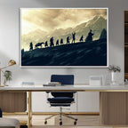 Fellowship Journey Wall Art | Fantasy Adventure Canvas Print