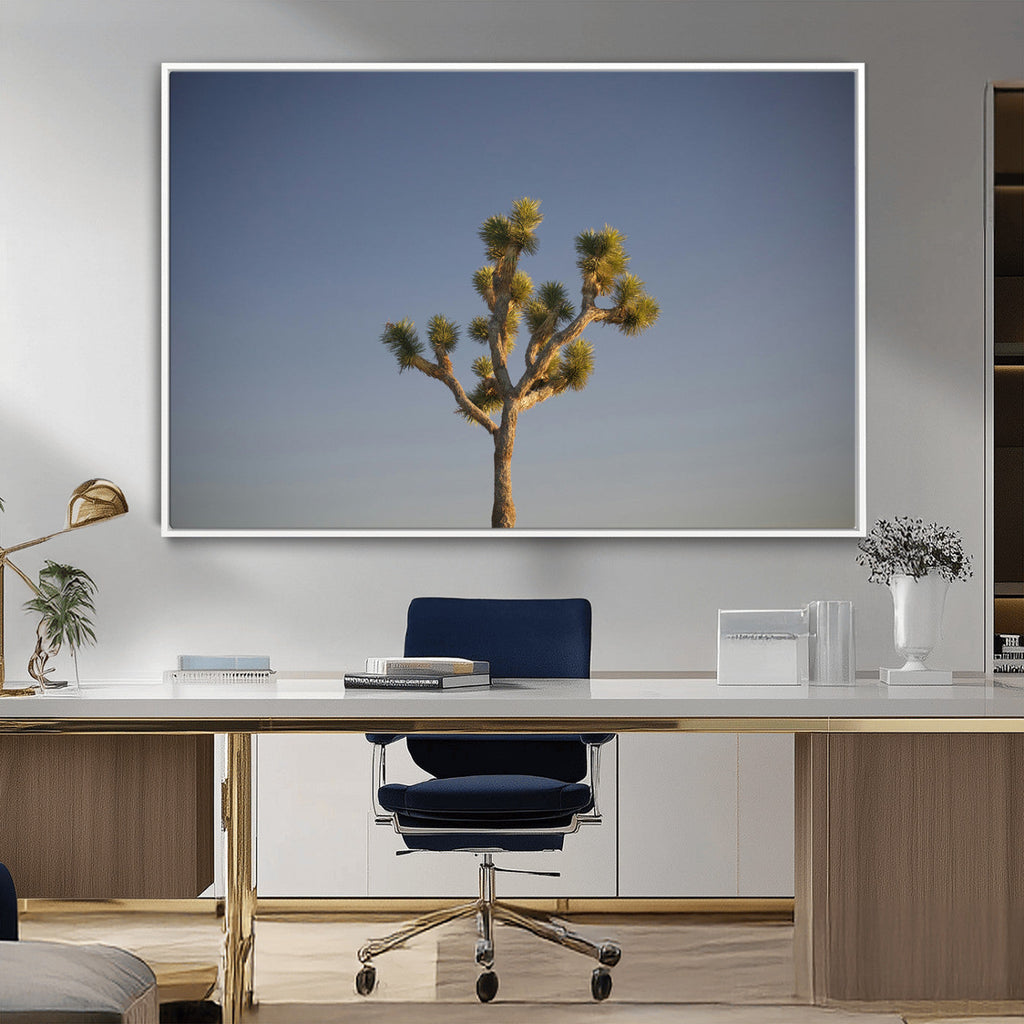 Joshua Tree Wall Art Canvas Print, Framed Southwestern Desert Landscape