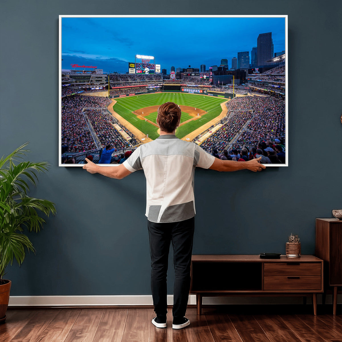 Target Field Stadium Wall Art Canvas Print, Minnesota Twins