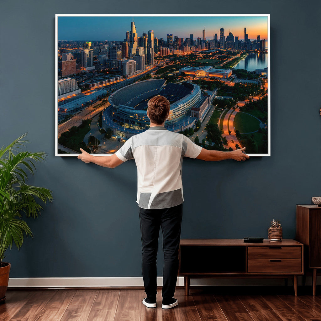 Chicago Bears Soldiers Field Wall Art Canvas Print