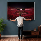 Dooley Stadium Wall Art, Sports Arena Canvas Print, Dooley Field Sanford Stadium