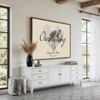 Lyrics Heart Canvas Print, Personalized Song Lyrics and Photo Wall Art