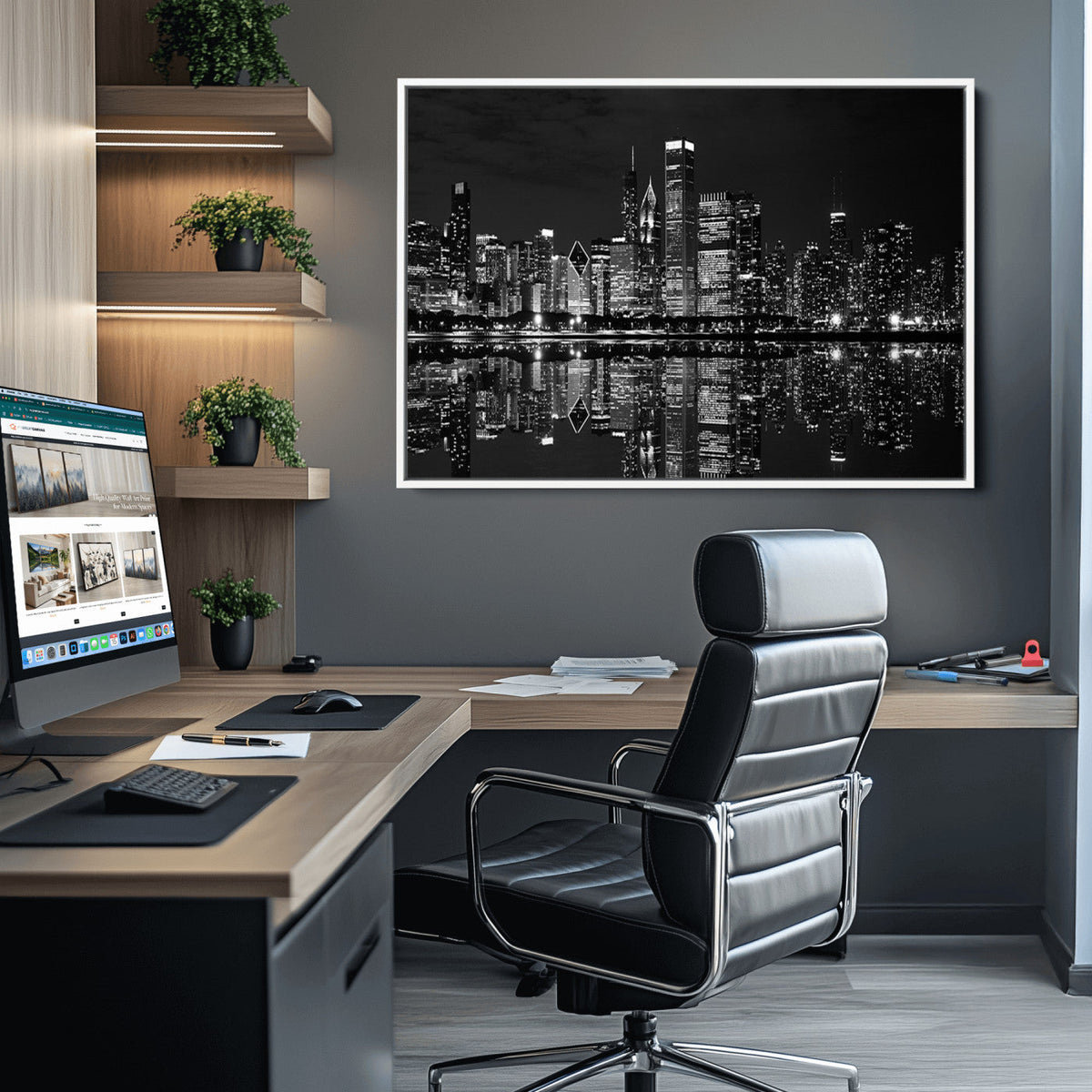 Chicago Wall Art Canvas Print