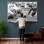 American Football Player Wall Art Canvas Print