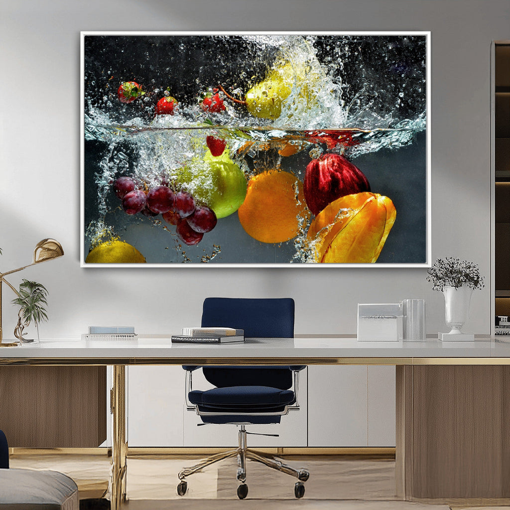 Kitchen Vegetables World Wall Art Canvas Print