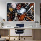 Spices and Seasonings Canvas Wall Art | Colorful Triptych Kitchen Decor
