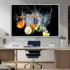 Kitchen Wall Art, Kitchen Fruits Art Canvas Print