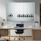 Newton's Cradle Wall Art Canvas Print | Framed Newton Cradle Wall Art