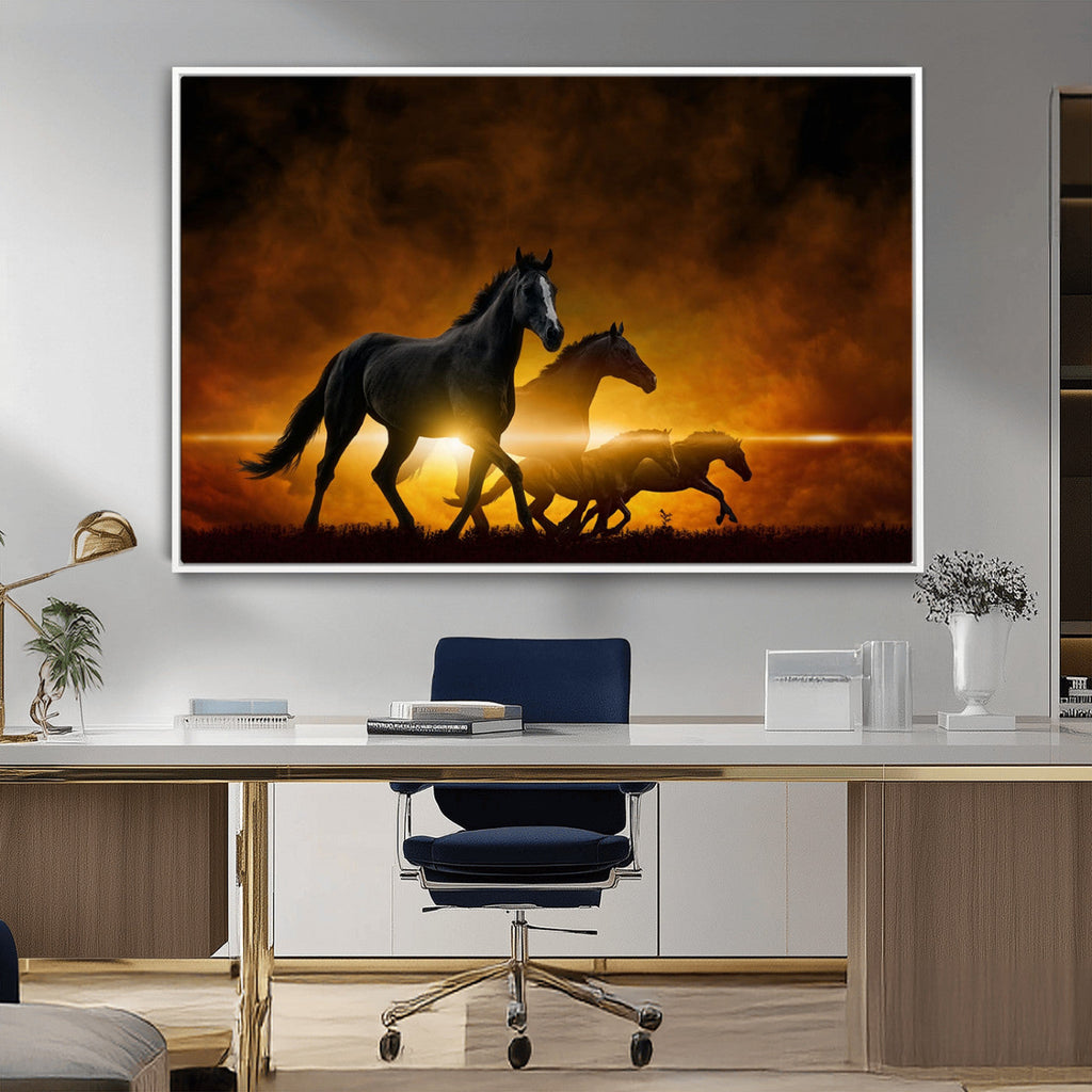 Horse Wall Art Canvas Print, Multi Panel Animal Canvas Print