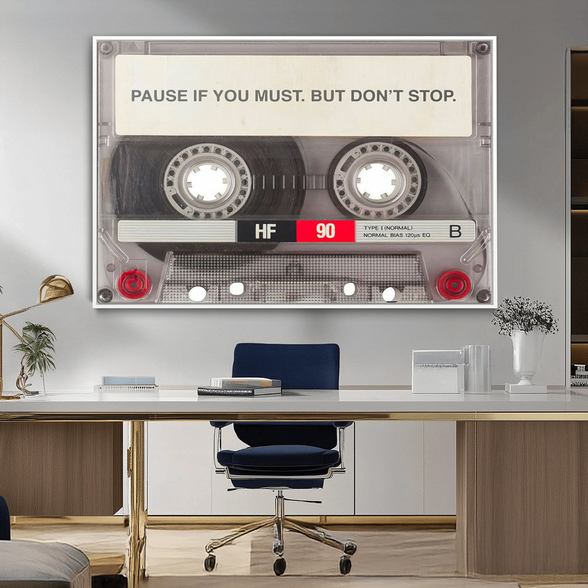 Music Cassette Iconic Wall Art Canvas Print