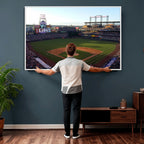 Colorado Rockies Coors Field Wall Art Canvas Print, MLB Baseball Stadium