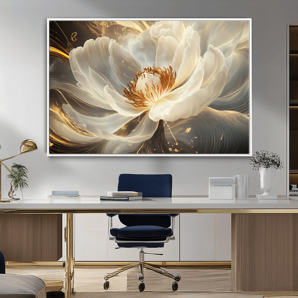 Abstract Floral Wall Art Canvas Print