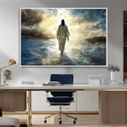 Jesus Walking on Water Wall Art | Canvas Print | Ready to Hang