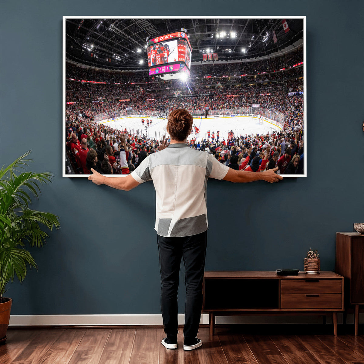 Amerant Bank Arena Wall Art Canvas Print, Hockey Arena