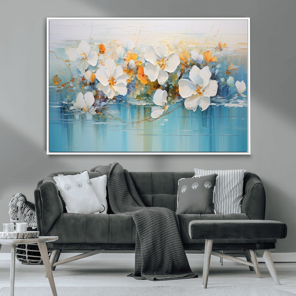 Abstract Flower Wall Art Canvas Print