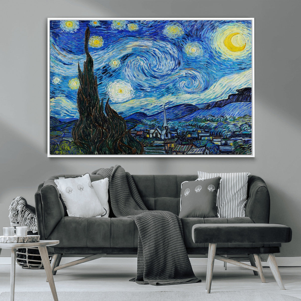 Vincent Van Gogh The Starry Night Abstract Wall Art Canvas Print