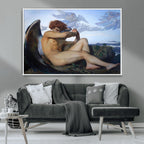 Fallen Angel Wall Art Canvas Print, Alexandre Cabanel Classic Art Reproduction