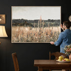 Rustic Field Landscape Wall Art Print, Giclee Canvas Wall Art