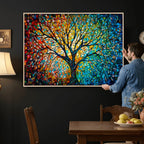 Yggdrasil Tree of Life Wall Art Print | Mosaic Style Canvas Wall Art