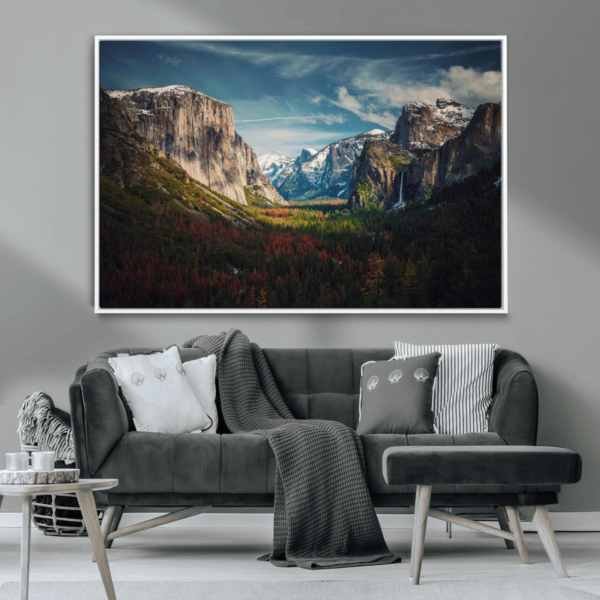Yosemite National Park Wall Art Canvas Print, Framed El Capitan Mountain Landscape