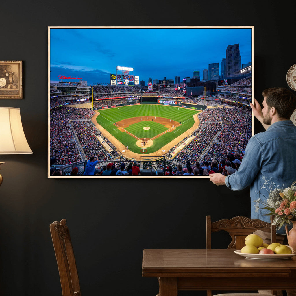 Target Field Stadium Wall Art Canvas Print, Minnesota Twins