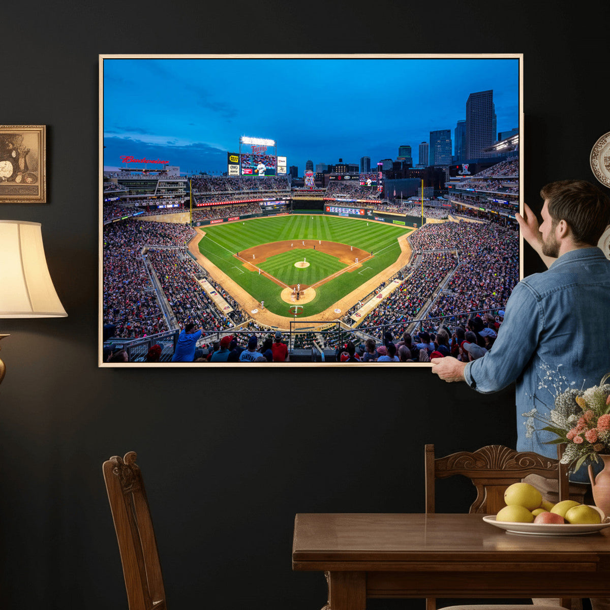 Target Field Stadium Wall Art Canvas Print, Minnesota Twins