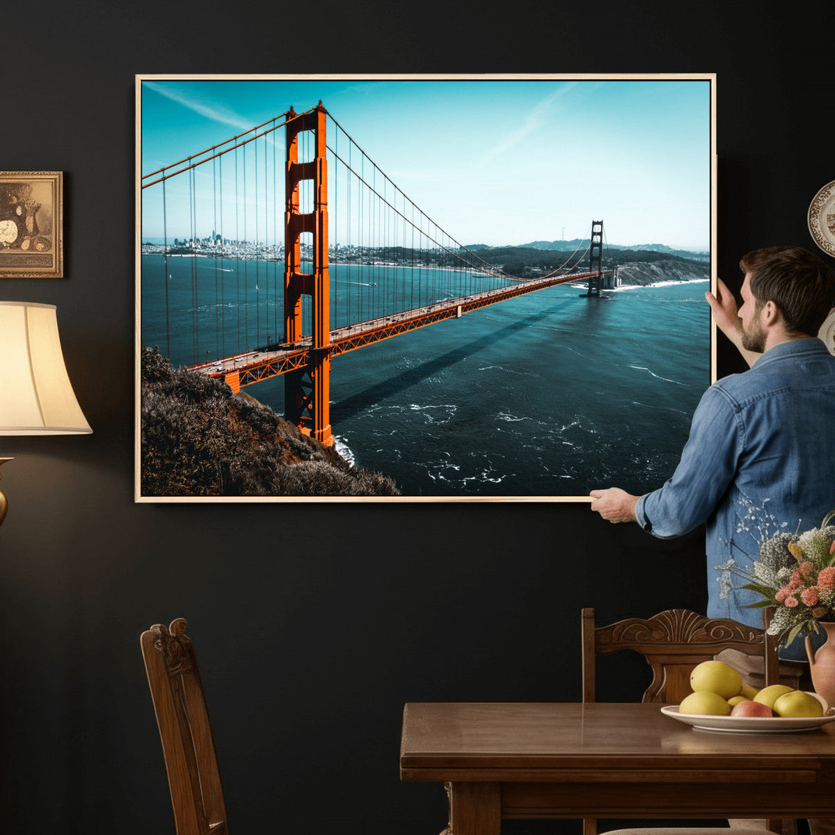 Golden Gate Bridge Wall Art Canvas Print | San Francisco Landmark Photography