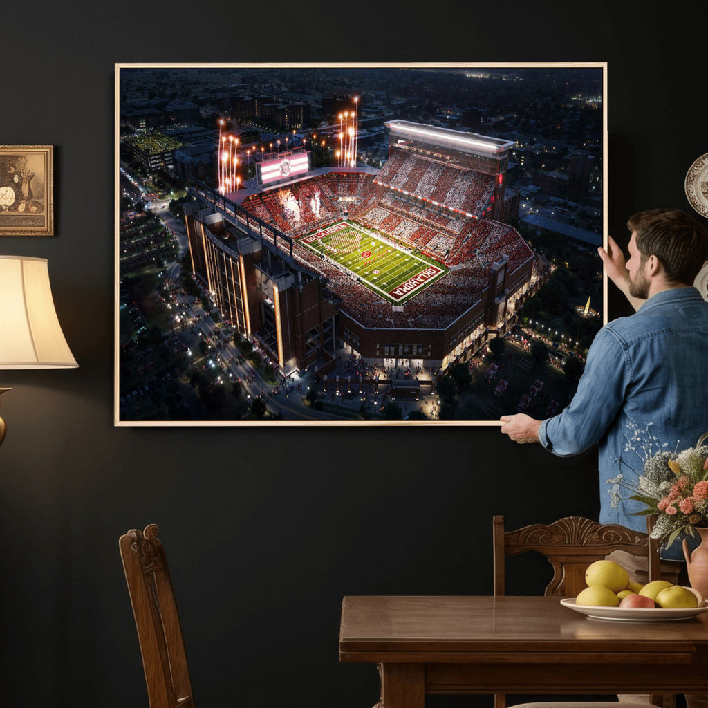 Oklahoma Memorial Stadium, Gaylord Memorial Stadium Wall Art