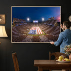 Oklahoma Sooners Memorial Stadium Wall Art Canvas Print