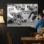 American Football Player Wall Art Canvas Print