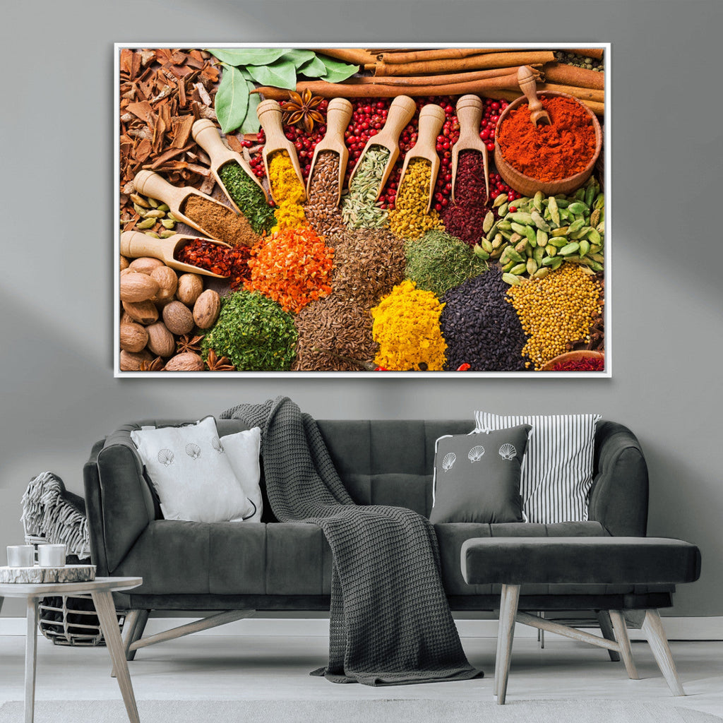 Spices Kitchen Wall Art Canvas Print