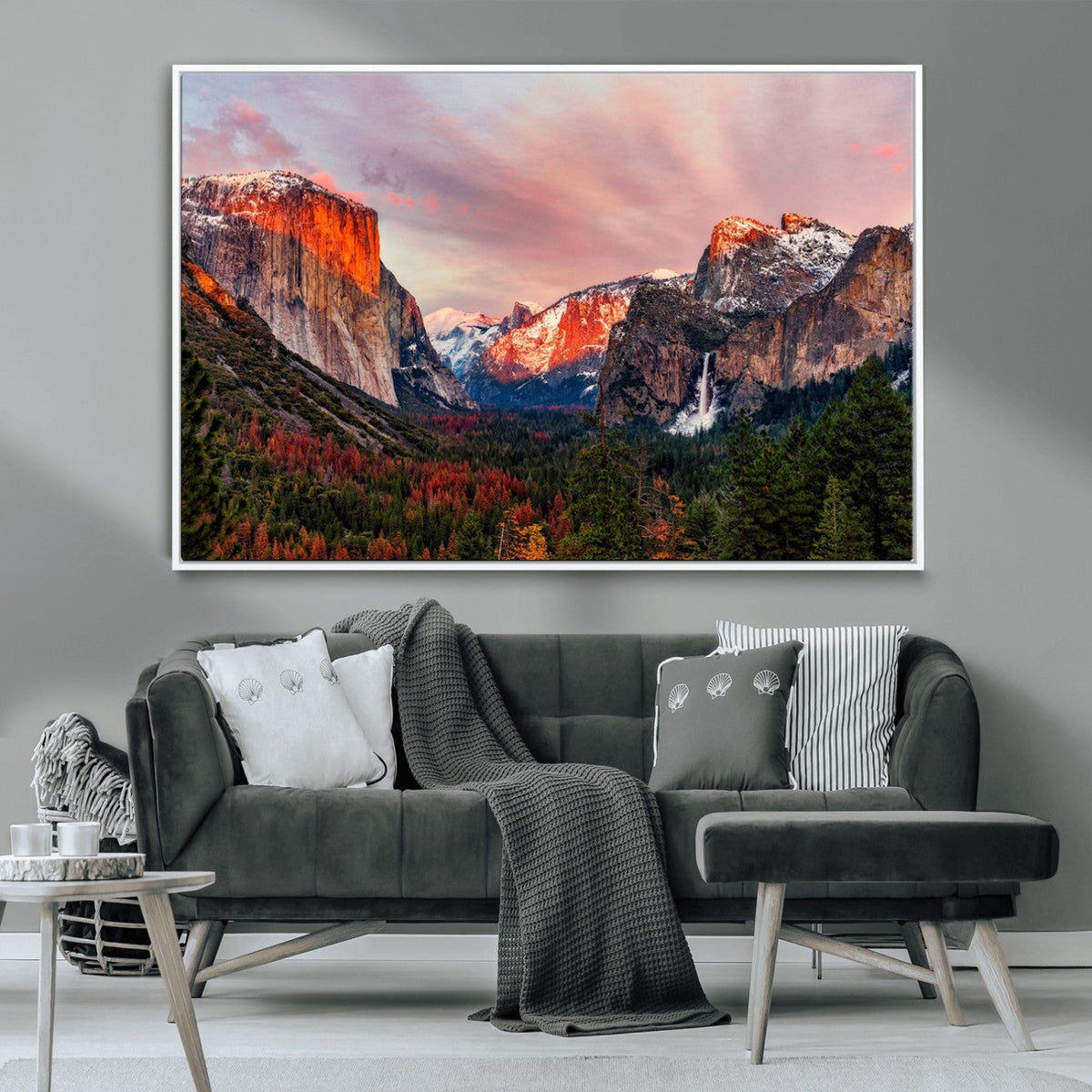 Yosemite Half Dome Wall Art Canvas Print El Capitan