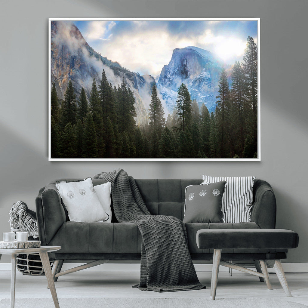 Half Dome Yosemite California Wall Art Canvas Print El Capitan