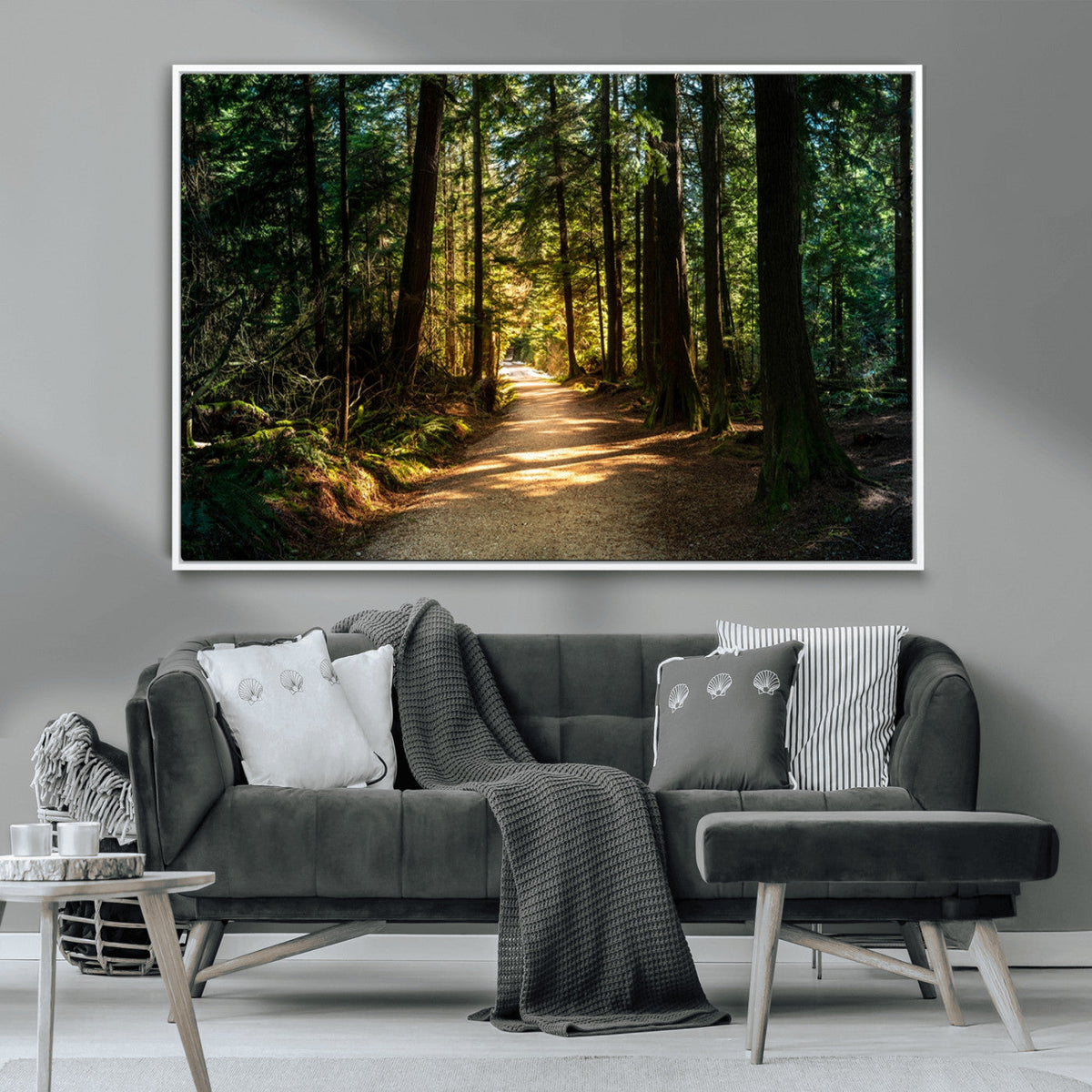 Natural Landscape Wall Art Relaxing Forest Canvas Print