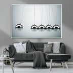 Newton's Cradle Wall Art Canvas Print | Framed Newton Cradle Wall Art