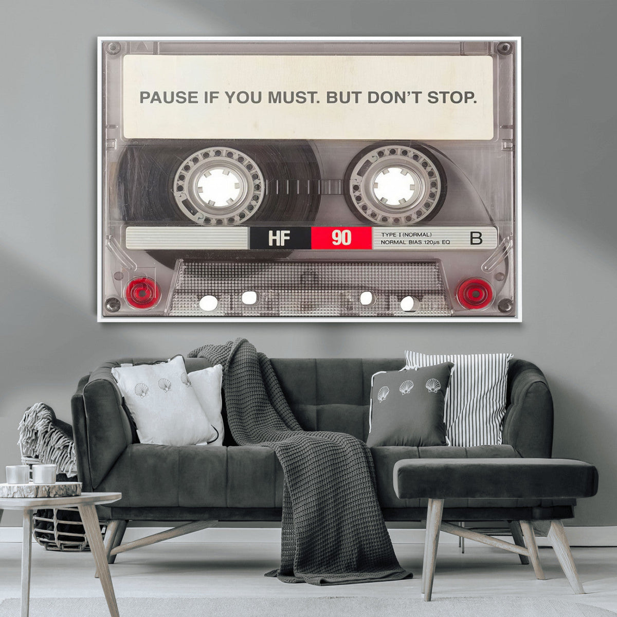 Music Cassette Iconic Wall Art Canvas Print