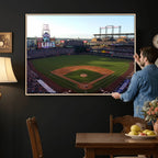 Colorado Rockies Coors Field Wall Art Canvas Print, MLB Baseball Stadium